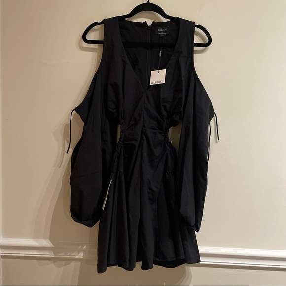 Revolve BARDOT NWT Apollo Fit & Flare Cutout Mini Dress Black Size Small - Picture 6 of 10
